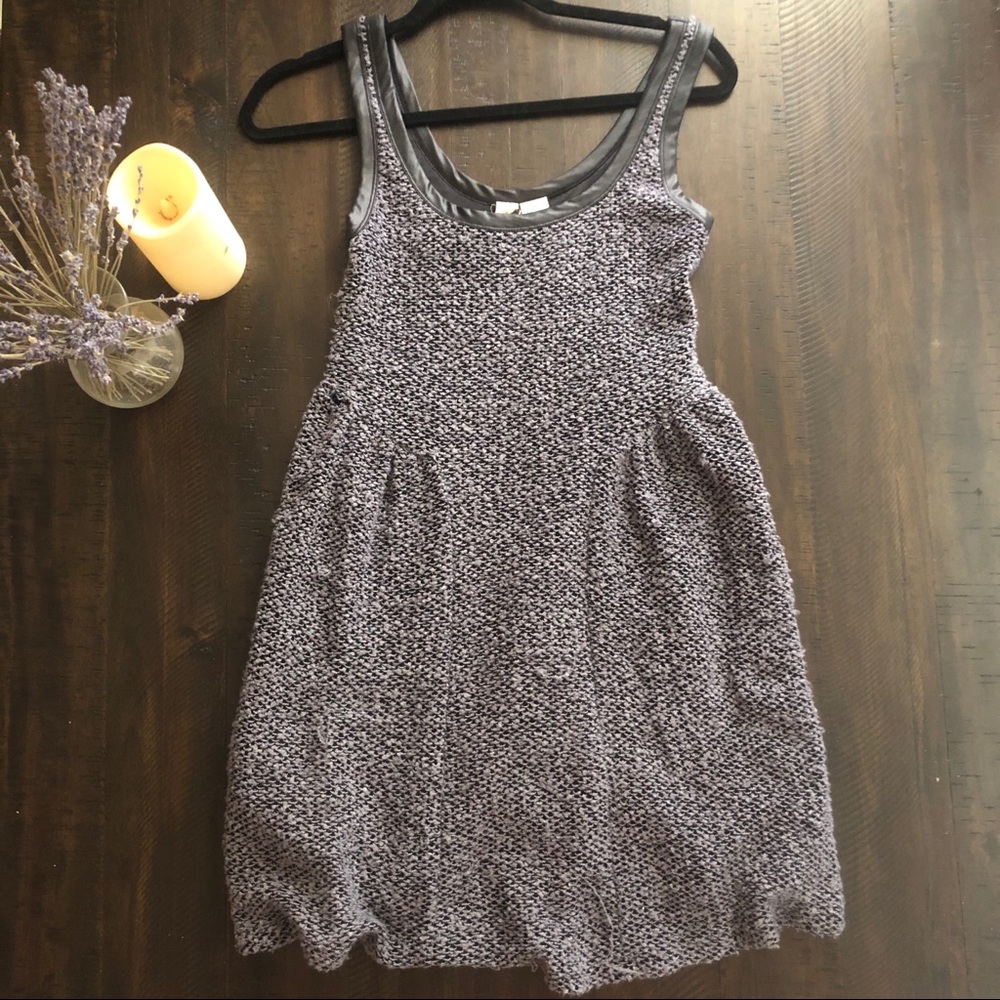 Mini Chica Grey Knit Knee Length Dress